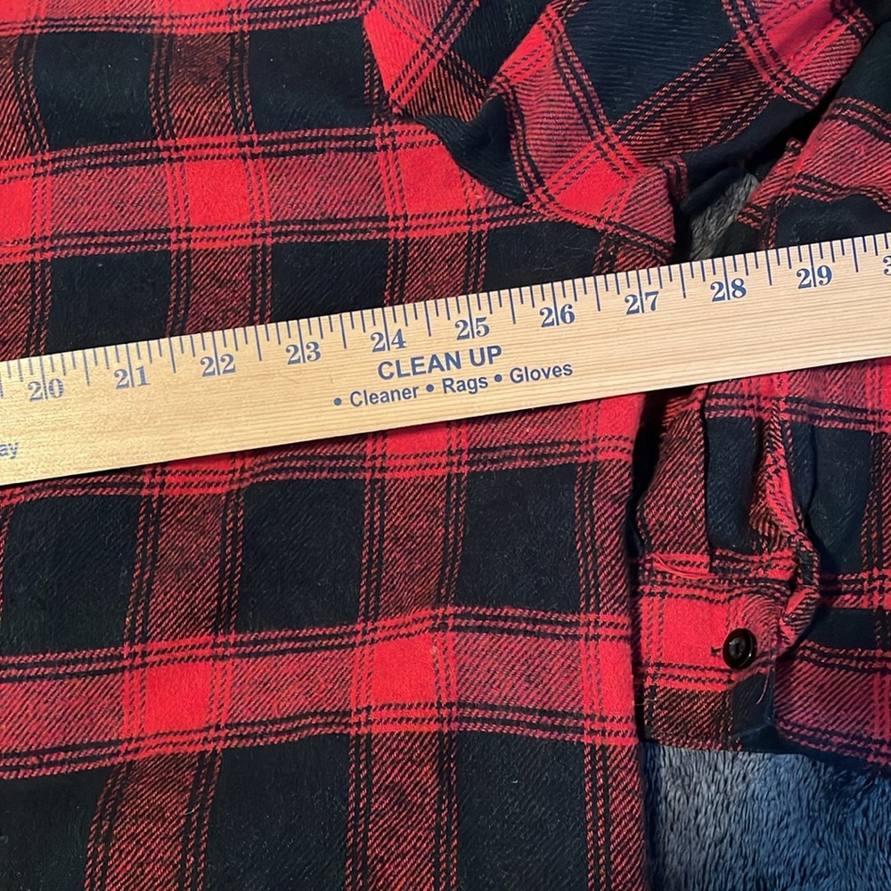 Red and black flannel dress - Picture 7 of 8